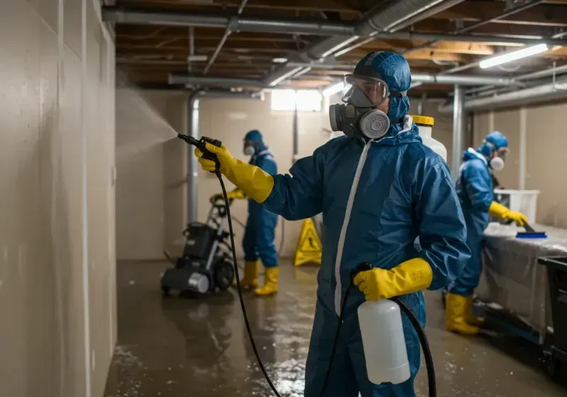 Basement Sanitization and Antimicrobial Treatment process in West Palm Beach, FL